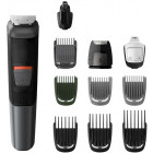 Philips Multigroom Seria 5000 11 in 1 MG5730/15 cu Tehnologie DualCut, Lavabil cu Tehnologie DualCut + Husa depozitare