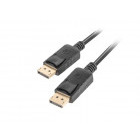 Cablu video Lanberg DisplayPort Male - DisplayPort Male, v1.2, 0.5m, negru