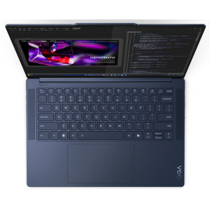 Lenovo 14.5'' Yoga Slim 7 14Q8X9, 3K OLED 90Hz Touch, Procesor Qualcomm Snapdragon X Elite X1E-78-100, 32GB LPDDR5X, 1TB SSD,  Qualcomm Adreno, Win 11 Pro (on ARM), Cosmic Blue