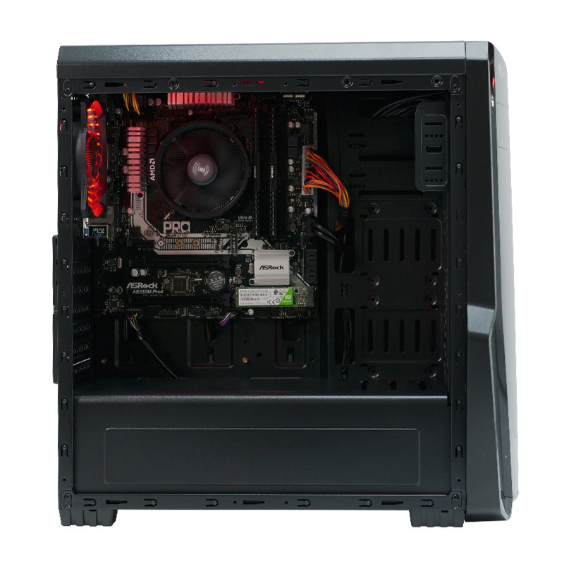 Amd Ravev2 PC Gaming Raven v2, AMD Ryzen 5 2400G 3.6GHz, 8 thread-uri, 8GB DDR4 ...
