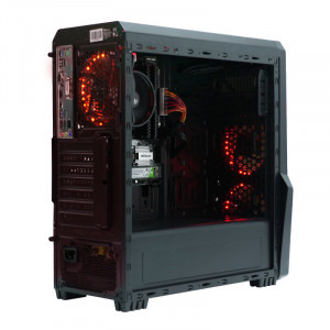 Gaming Raven v2, AMD Ryzen 5 2400G 3.6GHz, 8 thread-uri, 8GB DDR4, 256GB SSD, AMD Radeon™ Vega 11