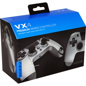 Gioteck VX4 Wired Titanium Grey pentru PC si PS4