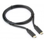 Cablu periferice Gembird USB 3.1 tip C Male - USB 3.1 tip C Male, 1m, negru