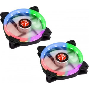 Raijintek IRIS 12 Rainbow RGB LED with Controller, 3 Pack