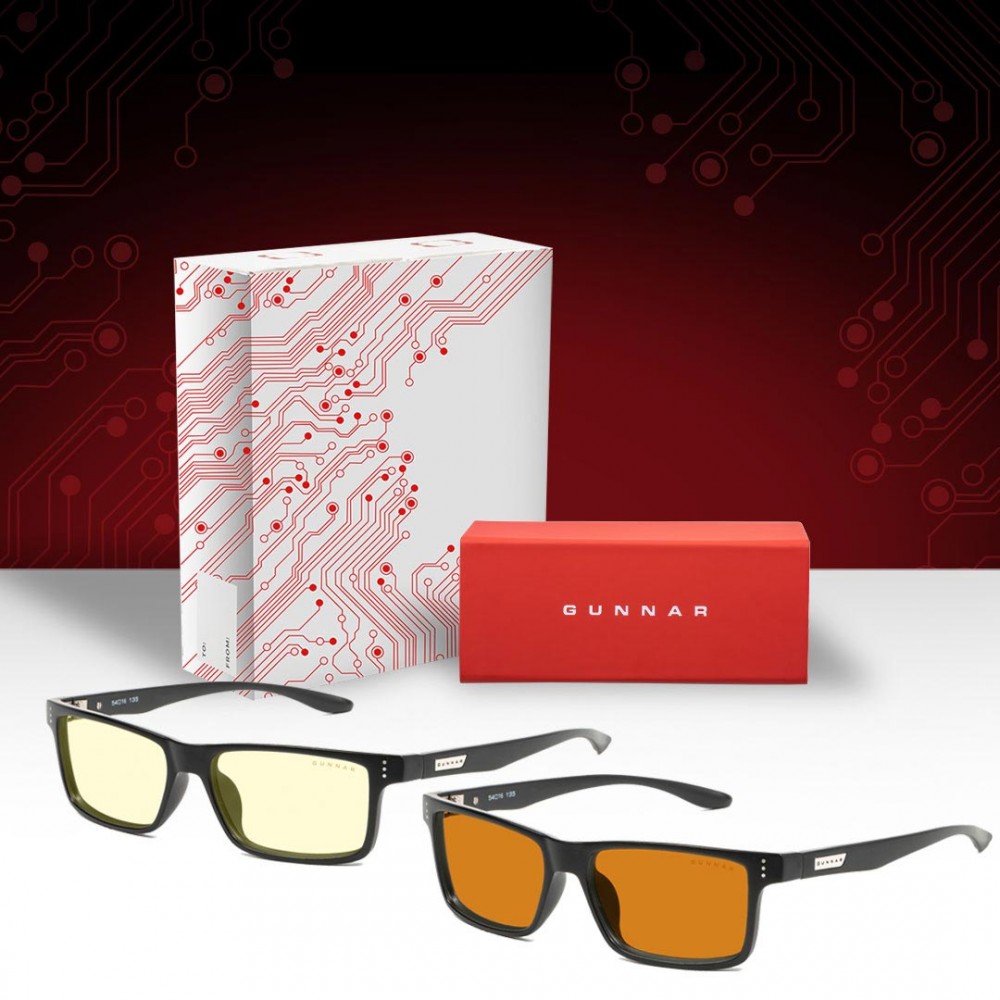 Ochelari protectie Monitor Gunnar Set Cadou 2 x Vertex - Amber / Amber Max