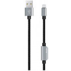 Cablu de date / adaptor Benks Adaptor D20, USB Male la Lightning Male cu adaptor audio, 1.2 m, Grey