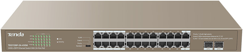 Switch Tenda Gigabit TEG1126P-24-410W