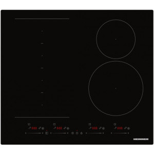 Plita incorporabila Heinner HBHI-M4ZB1FXSMTC, Inductie, 4 zone de gatit, Touch control, Flex Zone, Boost, 60 cm, Negru