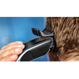 Philips Seria 3000 HC3530/15  cu Tehnologie DualCut, pieptene ajustabil, 0.5-23mm, 13 trepte, 75 min, Negru/Gri