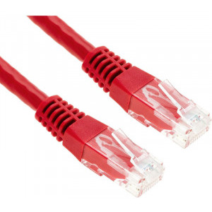 Cablu retea Spacer CAT5e Patch Cable UTP 0.5m red