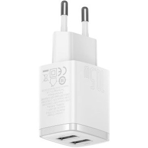 Baseus CCXJ010202, 2x USB, White
