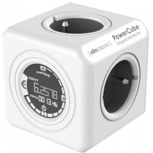 Allocacoc PowerCube Original Monitor DE, 4x Schuko, Black