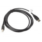 Cablu periferice Lanberg USB 2.0 Male tip A - USB 2.0 Male tip B, 1.8m, negru