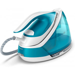 Philips Fier de calcat Perfect Care Compact Plus GC7920/20, 2400W, 120g/min, Albastru