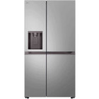 Frigider Side By Side LG GSJ41PYPE, 641 L, Clasa E, No Frost, Smart Inverter, LinearCooling, Smart Diagnosis, Dozator apa & gheata, Control electronic, 179 cm, Argintiu