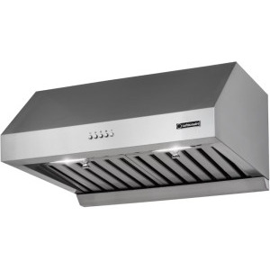 Hota incorporabila Turbionaire integrata TCK60WPS, Putere de absorbtie 800 m3/h, Clasa A++, Iluminare LED, Filtre Baffle, Colector de grasimi, 60 cm, Inox