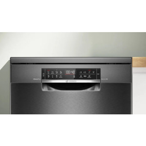Bosch SMS6ECC12E, 14 seturi, 8 programe, Clasa A, EcoSilence Drive, ExtraDry, Max Flex, VarioDrawer, RackMatic, AquaStop, AquaSensor, Home Connect, 60 cm, Inox negru