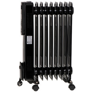 Camry Calorifer electric CR7810, 2000 W, 9 elementi, 3 trepte, Termostat reglabil, Negru
