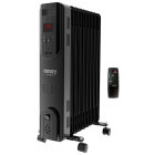 Camry Calorifer electric CR7810, 2000 W, 9 elementi, 3 trepte, Termostat reglabil, Negru