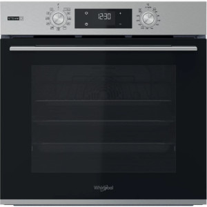 Cuptor incorporabil Whirlpool OMSK58HU1SX, Electric, Multifunctional, 71 L, Autocuratare hidrolitica, Display, Gatire aburi, Gentle Steam, Clasa A+, Inox