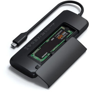 Satechi USB-C Hybrid Multiport adapter, Black