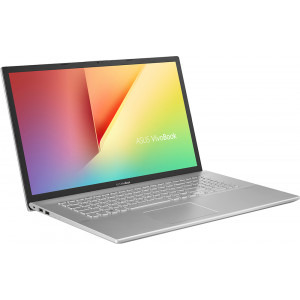 ASUS 17.3'' VivoBook 17 X712FA, FHD, Procesor Intel® Core™ i7-10510U (8M Cache, up to 4.90 GHz), 8GB DDR4, 512GB SSD, GMA UHD, No OS, Transparent Silver
