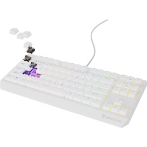 Genesis THOR 230 White TKL Outemu Red Switch Mecanica