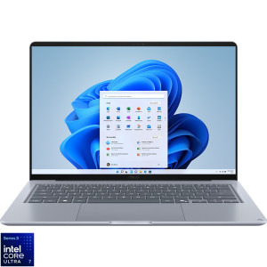 Laptop ASUS 14'' Zenbook 14 UX3480AA, WUXGA OLED, Procesor Intel® Core™ Ultra 7 355 (12M Cache, up to 4.70 GHz), 16GB LPDDR5X, 512GB SSD, Intel Graphics, Win 11 Home, Arctic Blue