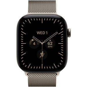Apple Watch Series 12, Cellular, GPS, 42mm Carcasa Natural Titanium, Natural Milanese Loop