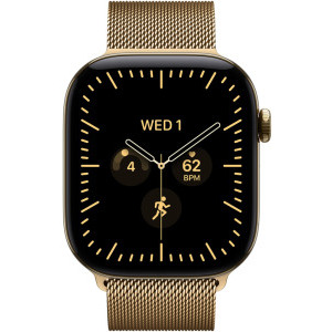 Apple Watch Series 12, Cellular, GPS, 42mm Carcasa Titanium Radiant Gold, Radiant Gold Milanese Loop