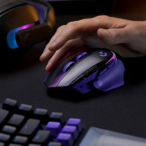 Logitech G502 X PLUS Dark/Liliac