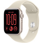 SmartWatch Apple Watch SE 3 (2025), Cellular, GPS, 40mm Aluminium Starlight cu Sand Sport Band - S/M