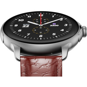 HMD Watch X1, AMOLED 1.43 inch, Silver Leather
