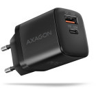 Incarcator retea AXAGON ACU-PQ30, PD 3.0, 1x USB-C, 1x USB-A, 30 W, Negru
