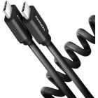 Cablu de date / adaptor AXAGON BUCM-CM20TB, USB-C Male la USB-C Male, 1m, USB 2.0, PD 60W, Negru