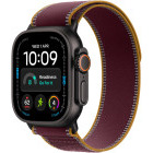 SmartWatch Apple Watch Ultra 4, Cellular, 49mm Carcasa Black Titanium, Burgundy Trail Loop - S/M