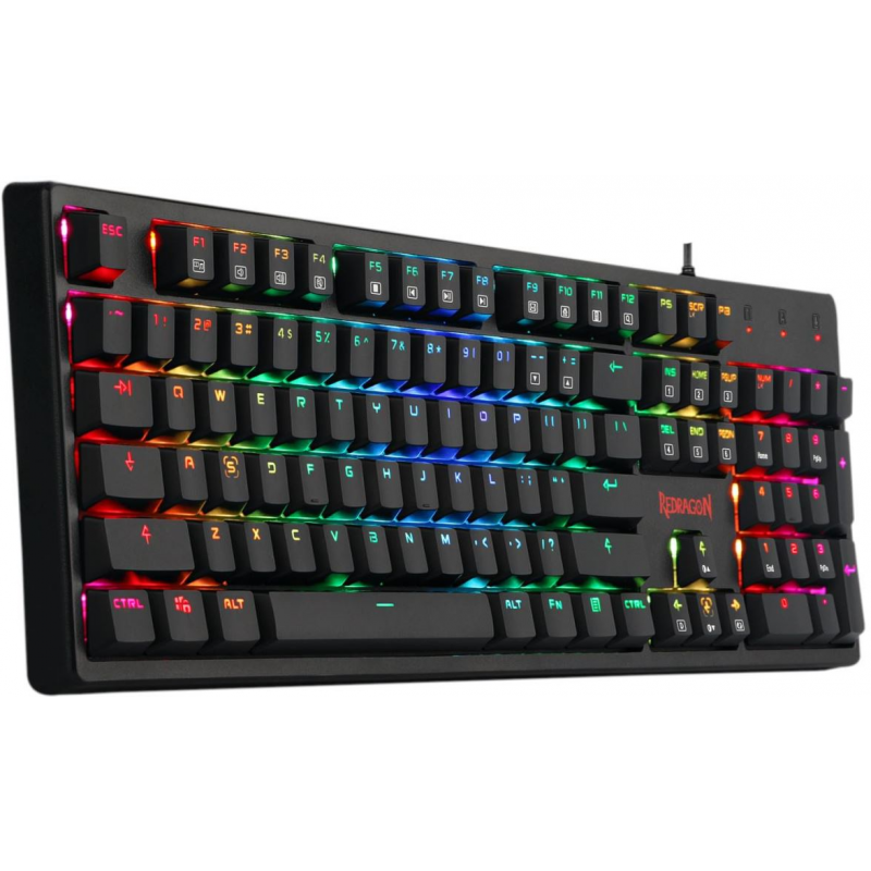 Tastatura gaming mecanica Redragon Kama neagra iluminare RGB switch-uri maro [3]