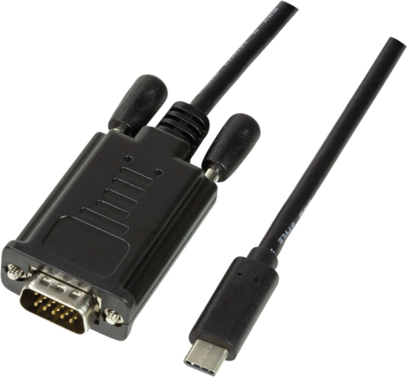 Cablu video Logilink USB Male tip C - VGA Male, 1.8m, negru