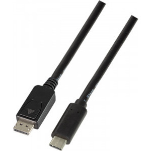 Logilink USB Male tip C - DisplayPort v1.2 Male, 1.8m, negru