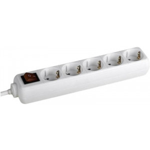 Priza/prelungitor Bachmann Selly 5x Schuko, 5m, White