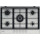 Plita incorporabila Whirlpool GMWL728IXL, Gaz, 5 zone gatit, Gratar fonta, 75 cm, Inox
