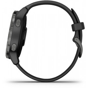 Garmin Vivoactive 4S, negru, curea silicon negru, GPS + HR