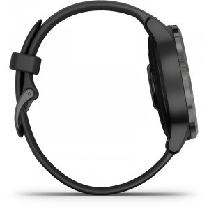 Garmin Vivoactive 4S, negru, curea silicon negru, GPS + HR