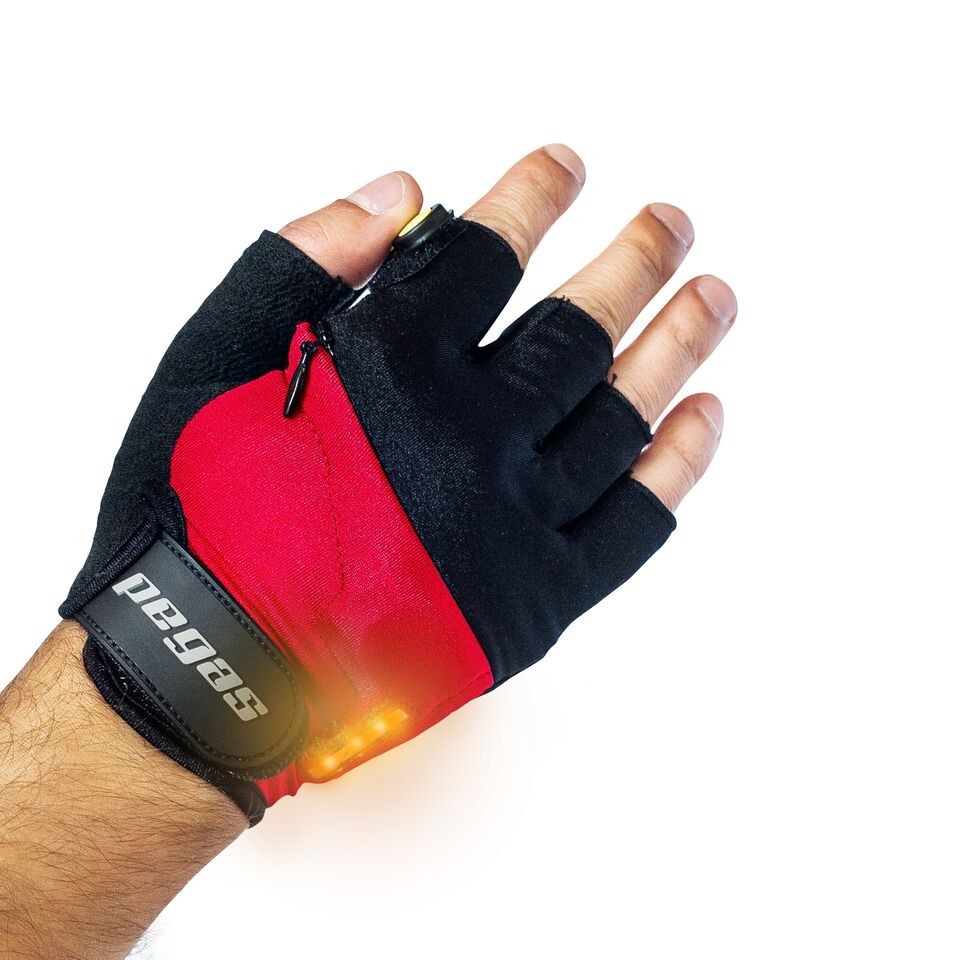 Pegas Manusi cu semnal led L Red