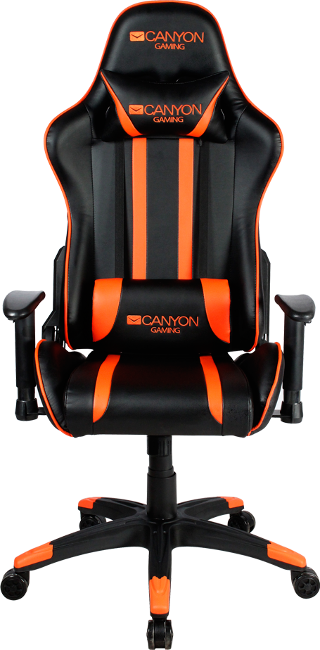 Scaun gaming Canyon Fobos Negru/Portocaliu
