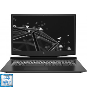 HP Gaming 17.3'' Pavilion 17-cd0005nq, FHD IPS 144Hz, Procesor Intel® Core™ i7-9750H (12M Cache, up to 4.50 GHz), 8GB DDR4, 1TB 7200 RPM + 256GB SSD, GeForce GTX 1660 Ti 6GB, FreeDos, Shadow Black