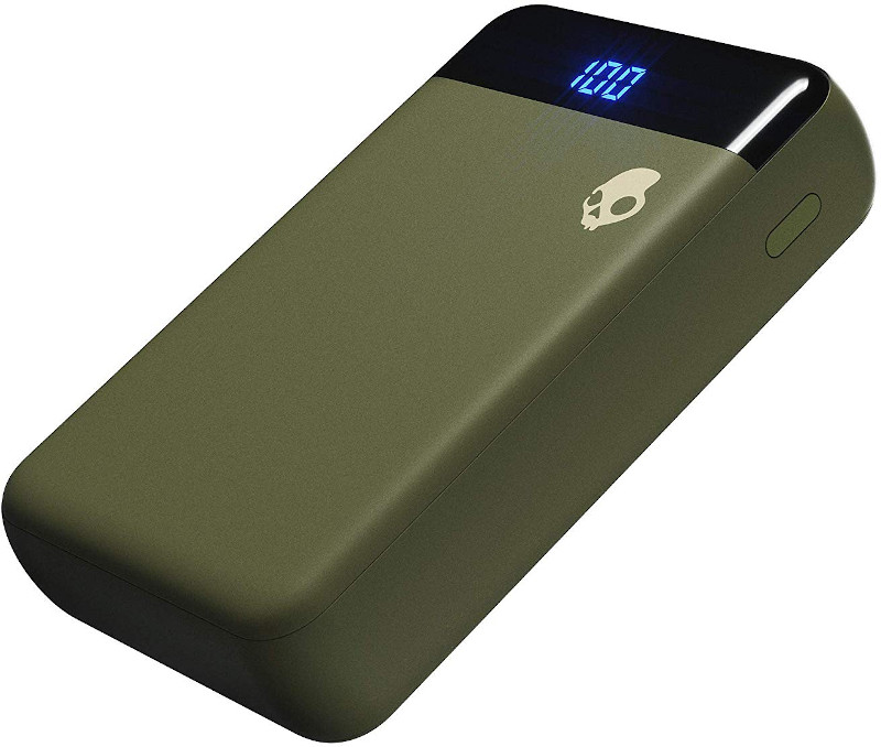 Baterie externa SkullCandy Fat Stash, 10000 mAh, 2x USB, 1x USB-C, Elevated Olive