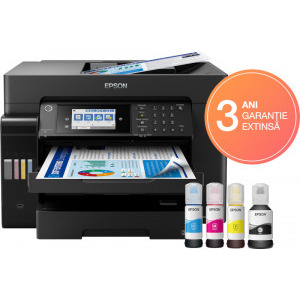 Epson EcoTank L15160, InkJet CISS, Color, Format A3, Duplex, Fax, Retea, Wi-Fi