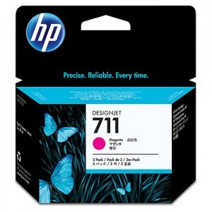 HP Cartus 711 Magenta Triple-Pack
