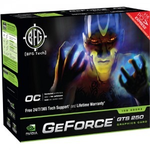 BFG Tech GeForce GTS 250 OC 1GB DDR3 256-bit
